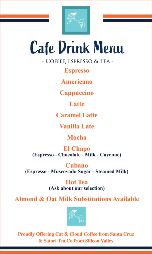 Coffee Menu Family-friendly restaurants San Jose